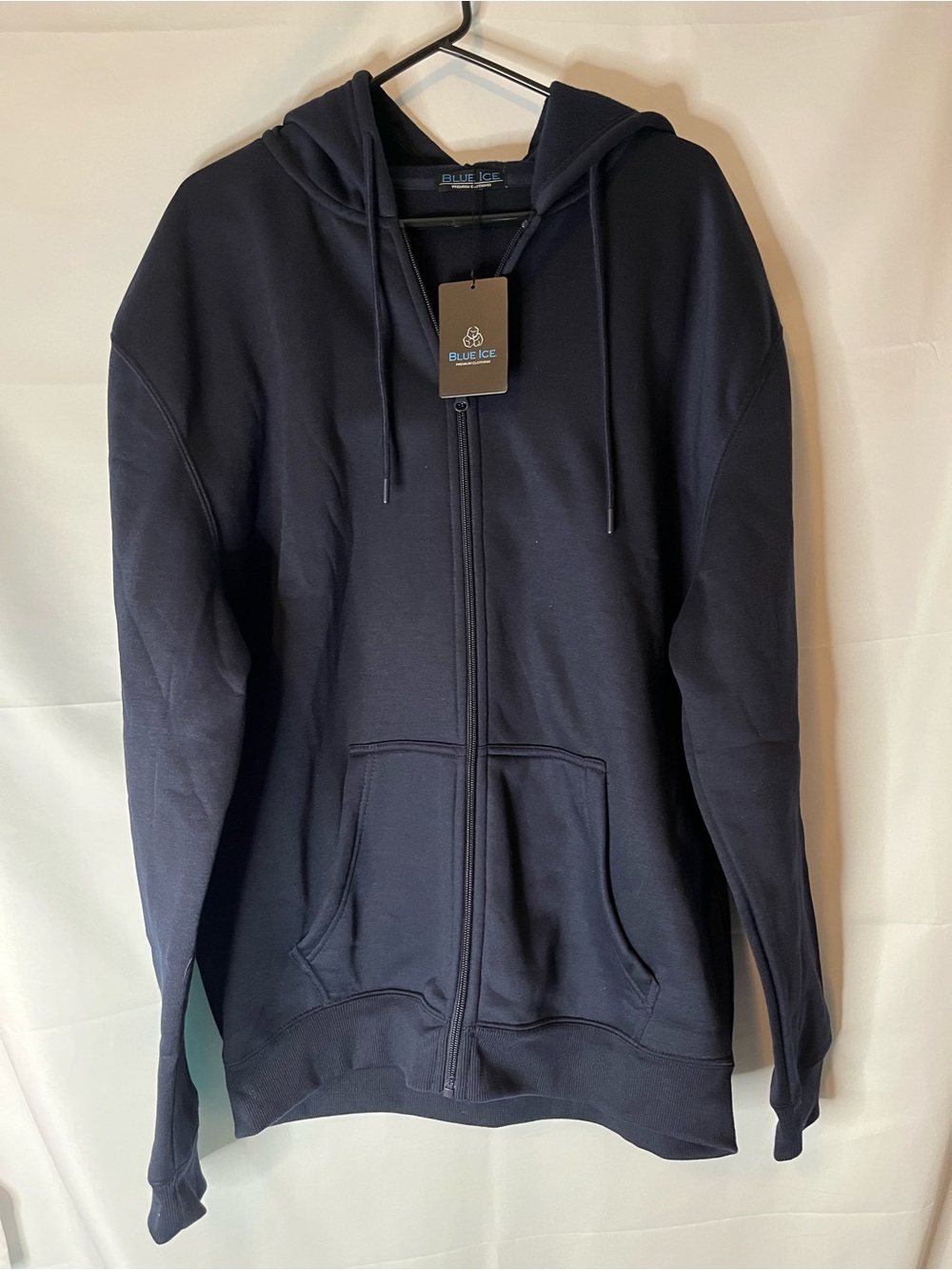 Blue Ice Men’s Navy Full-Zip Hoodie